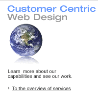 Customer-centric Web Site Design